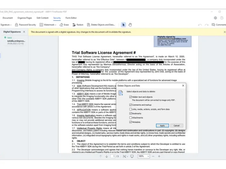 ABBYY FineReader PDF Corporate GOV, Subs., per Seat, 26-50 U, 1y