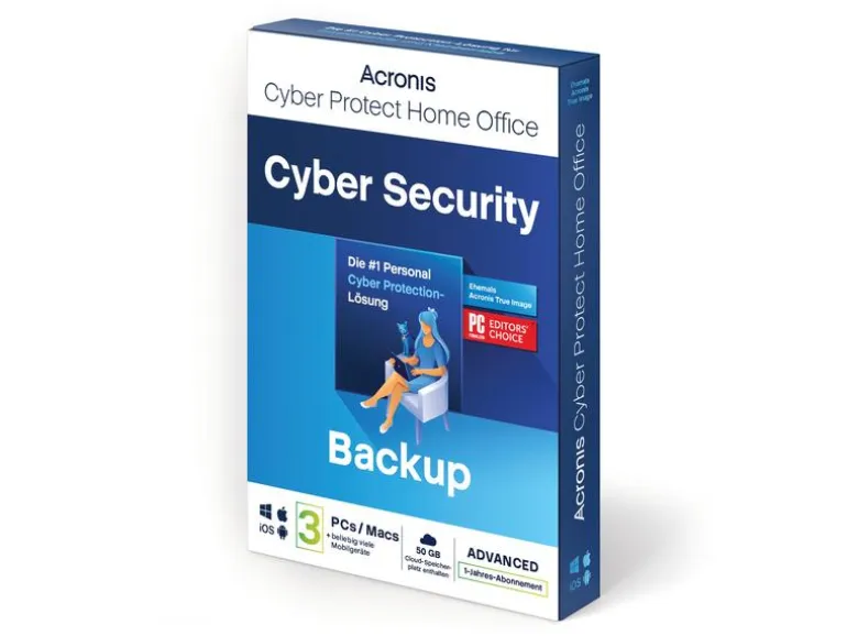 Acronis Cyber Protect Home Office Security Edition Box, ABO, 3PC, 1y
