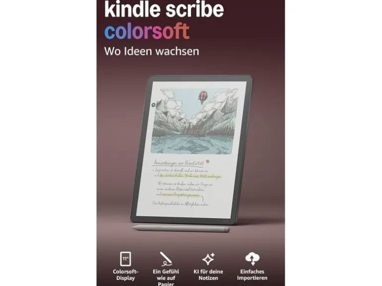 Amazon Kindle Scribe Colorsoft 11 Zoll, Farbdisplay, 64 GB, Graphit