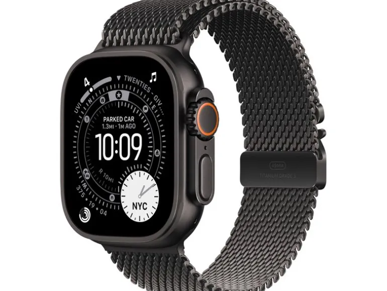 Apple Watch Ultra 3 Black Titanium Milanese Loop S