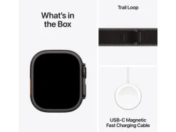 Apple Watch Ultra 3 Black Titanium Black Charcoal Trail Loop M/L