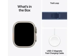 Apple Watch Ultra 3 Natural Titanium Blue/Bright Trail Loop M/L