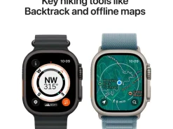 Apple Watch Ultra 3 Natural Titanium Blue/Bright Trail Loop M/L