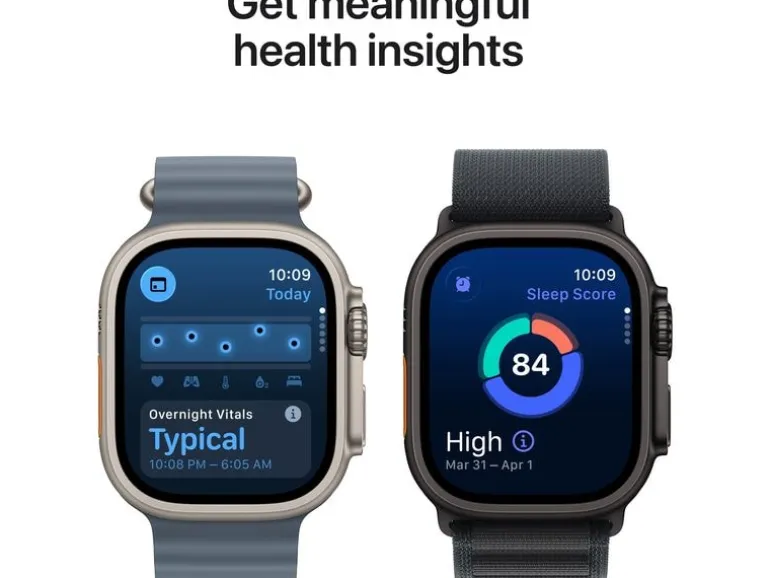 Apple Watch Ultra 3 Natural Titanium Blue/Bright Trail Loop M/L