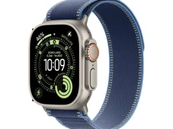 Apple Watch Ultra 3 Natural Titanium Blue/Bright Trail Loop M/L