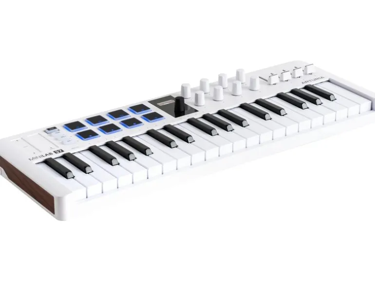 Arturia Keyboard Controller MiniLab 37 Mk3 37 Tasten, Weiss
