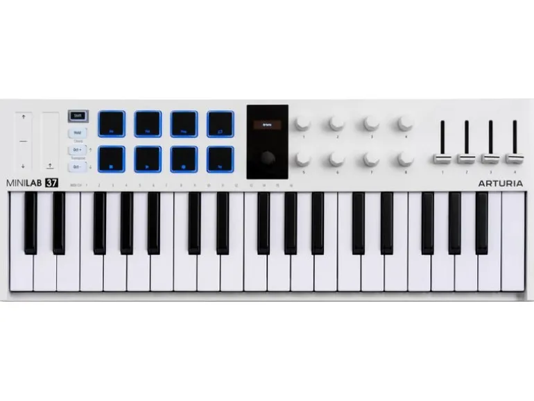 Arturia Keyboard Controller MiniLab 37 Mk3 37 Tasten, Weiss