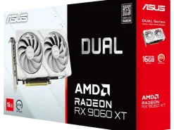 ASUS Grafikkarte Dual Radeon RX9060XT 16G Weiss