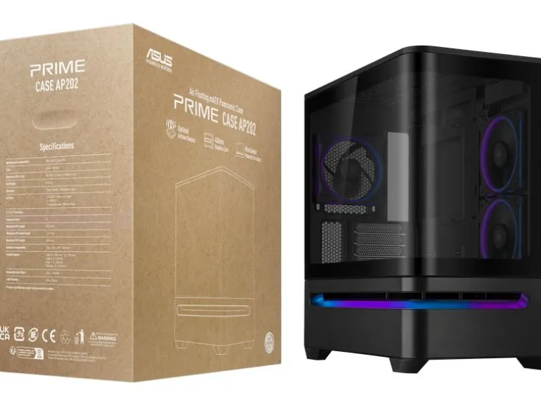 ASUS PC-Gehäuse Prime AP202 TG ARGB Schwarz