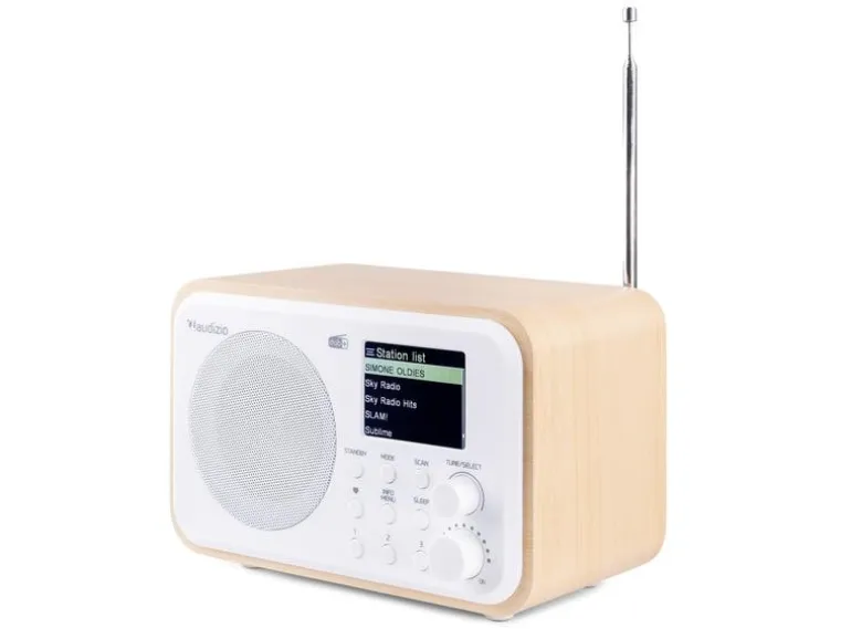 Audizio DAB+ Radio Milan Dunkelbraun/Silber