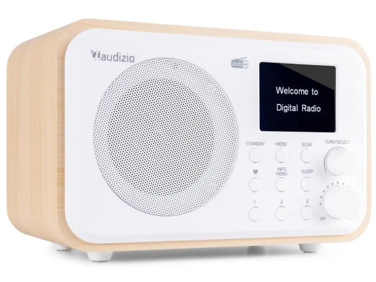 Audizio DAB+ Radio Milan Dunkelbraun/Silber