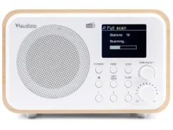 Audizio DAB+ Radio Milan Dunkelbraun/Silber