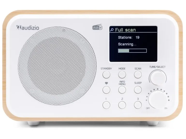 Audizio DAB+ Radio Milan Dunkelbraun/Silber