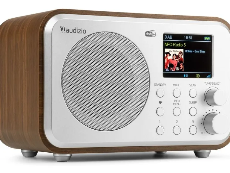 Audizio DAB+ Radio Milan Dunkelbraun/Silber