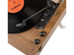 Audizio Plattenspieler mit Bluetooth Fremont Braun
