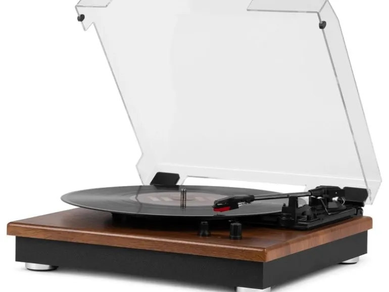 Audizio Plattenspieler mit Bluetooth RP112L Dunkelbraun