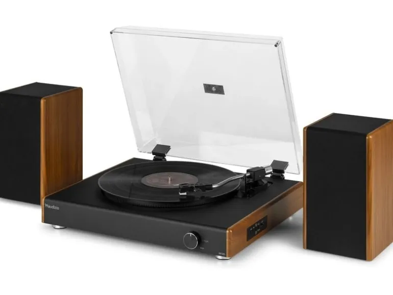 Audizio Plattenspieler RP335 Braun/Schwarz