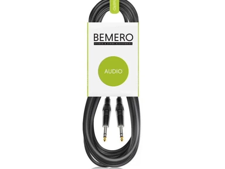 Bemero Audio-Kabel 6.3 Klinken - 6.3 Klinken 6 m, Schwarz