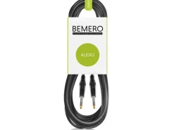 Bemero Audio-Kabel 6.3 Klinken - 6.3 Klinken 10 m, Schwarz