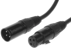 Bemero XLR-Kabel XLRf XLRm symmetrisch 1.5 m, Schwarz