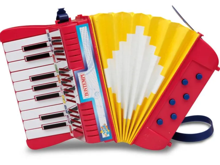 Bontempi Musikinstrument Akkordeon mit 17 Tasten C-E
