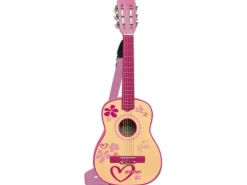 Bontempi Musikinstrument Gitarre 6 Saiten 75 cm pink aus Holz