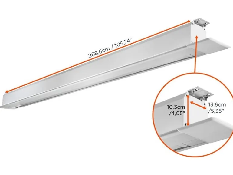 Celexon Deckeinbauleinwand Motor Professional Plus 220x220cm 1:1