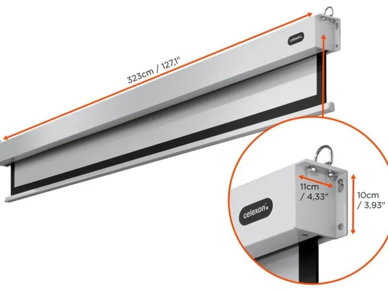 Celexon Motorleinwand Pro Plus 300x187 cm 16:10