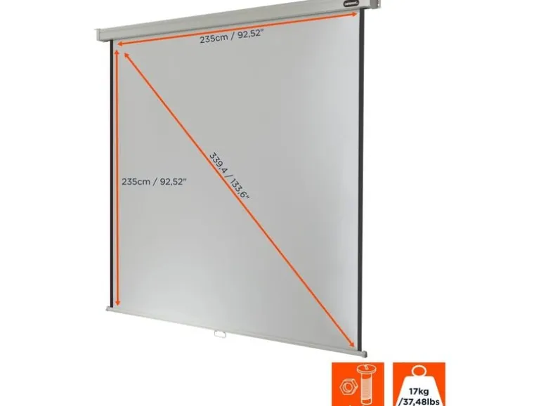 Celexon Rollo-Leinwand Pro 240x240cm 1:1