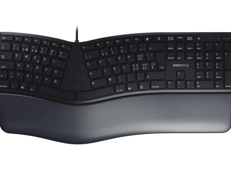 Cherry Tastatur KC 4500 ERGO CH-Layout Schwarz