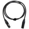 Cordial XLR-Kabel XLRm-XLRf 1 m, Schwarz