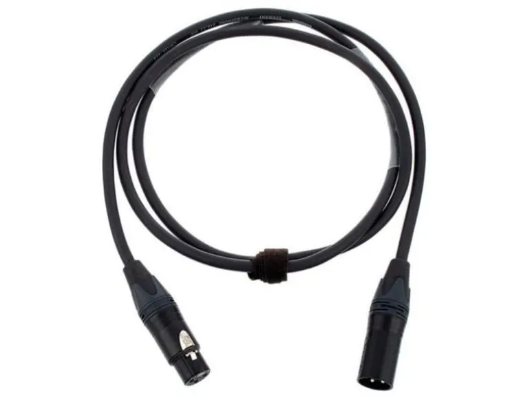 Cordial XLR-Kabel XLRm-XLRf 1 m, Schwarz