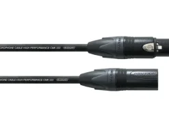 Cordial XLR-Kabel XLRm-XLRf 10 m, Schwarz