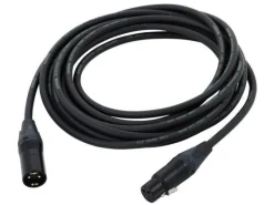 Cordial XLR-Kabel XLRm-XLRf 10 m, Schwarz
