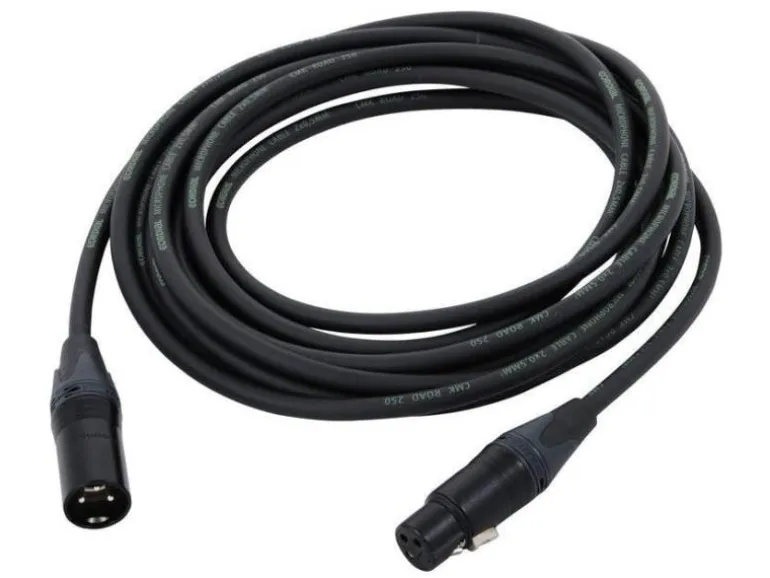 Cordial XLR-Kabel XLRm-XLRf 10 m, Schwarz