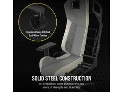 Corsair Gaming-Stuhl T3 Rush (2023) Grau/Weiss