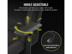 Corsair Gaming-Stuhl T3 Rush (2023) Schwarz