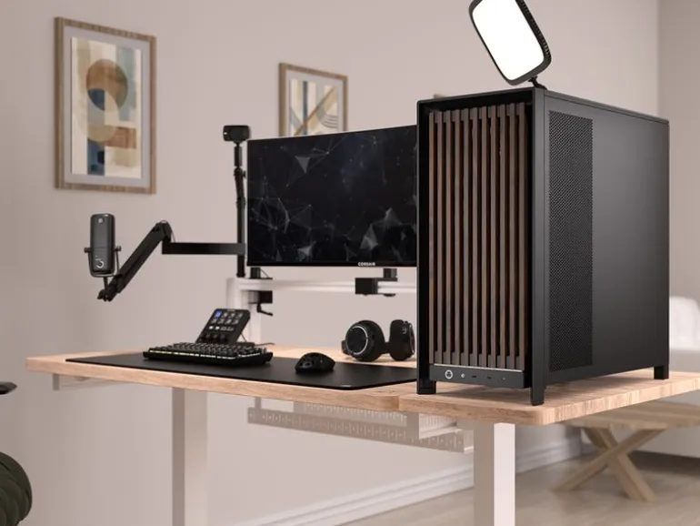 Corsair PC-Gehäuse FRAME 5000D WOOD RS Mid-Tower Schwarz Wallnuss