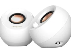 CREATIVE PC-Lautsprecher Pebble Pro weiss