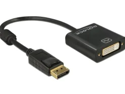 Delock Adapter Displayport - DVI passiv, 4K, schwarz