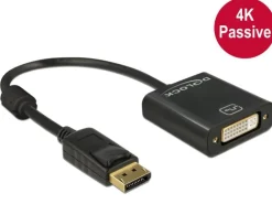 Delock Adapter Displayport - DVI passiv, 4K, schwarz