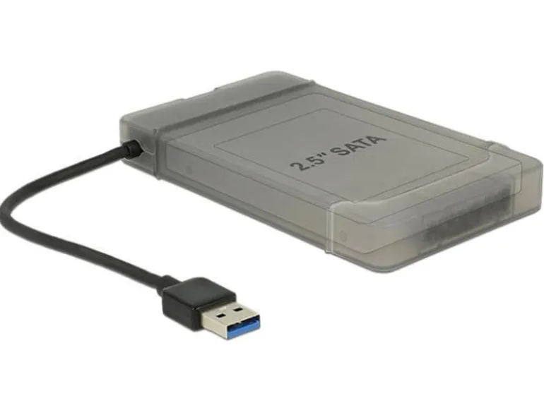 Delock Adapterkabel USB 3.0 Typ-A - SATA 22-Pin mit Schutzhülle