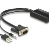 Delock Adapter mit Audio HDMI - VGA