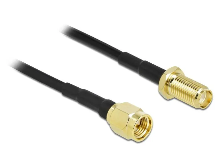Delock Antennenkabel LTE/5G, CFD/LRM100 SMA zu SMA, 10 m