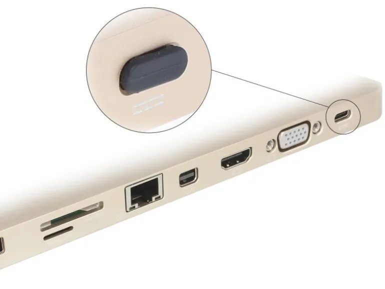 Delock Blindstecker/Staubschutz USB-C 10 Stück Schwarz