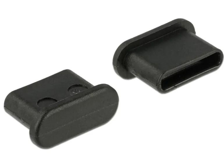 Delock Blindstecker/Staubschutz USB-C 10 Stück Schwarz