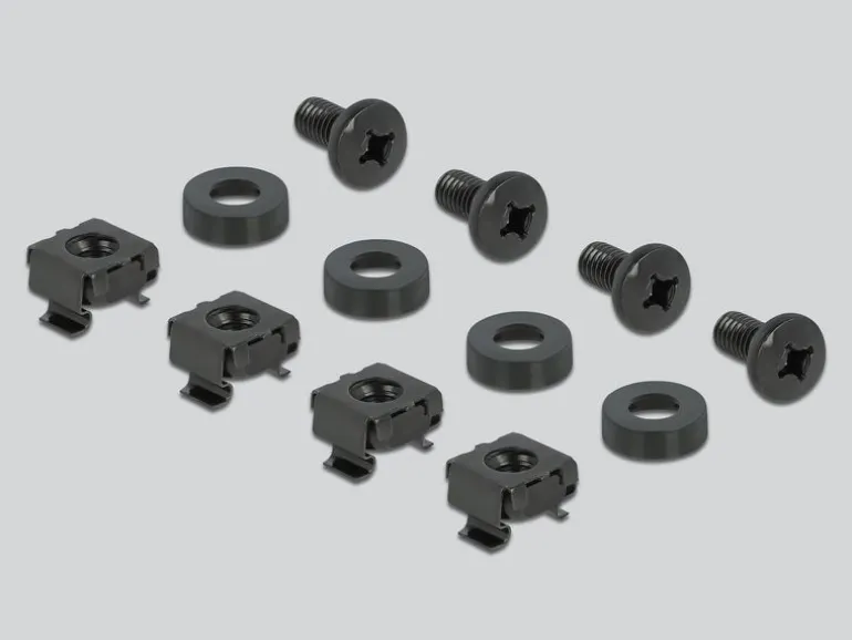 Delock Bürstenleiste 19" Rack, Schwarz