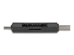 Delock Card Reader Extern USB-C / A für SD und Micro SD