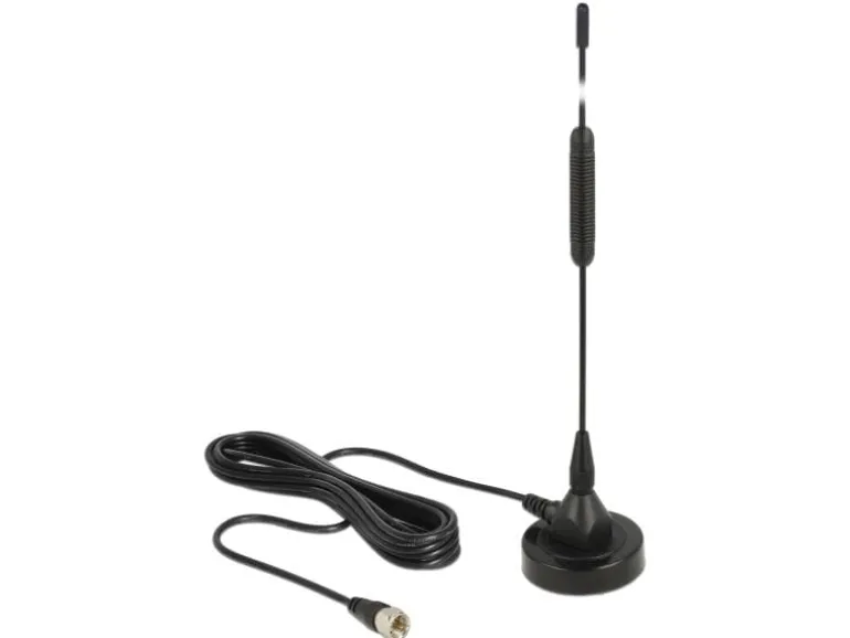Delock DAB+-Antenne F-Stecker 174-240 MHz F-Type 0 dBi Rundstrahl