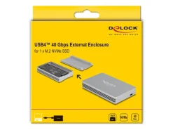 Delock Externes Gehäuse M.2 NVMe USB4 40 Gbps M.2